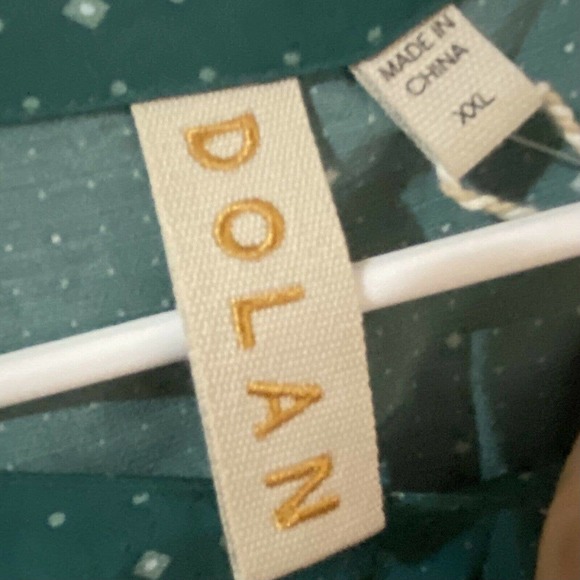 Dolan women’s size XXL Teal long sleeve ruffled dress Smocked Cottagecore new b6 - Picture 6 of 8